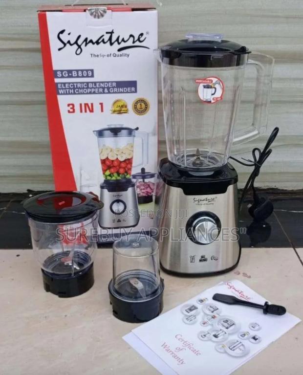 Signature 3-in-1 Blender With Grinder Chopper – 1.5l