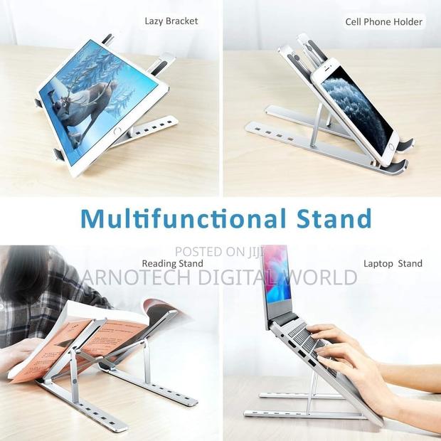 Metallic Adjustable Ergonomic Laptop Stand