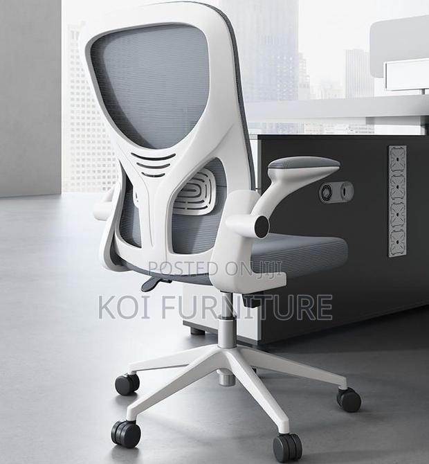 Office Chairs; Mid Backrest Orthopedic Office Fabric Breathable Chairs - thumbnail 3