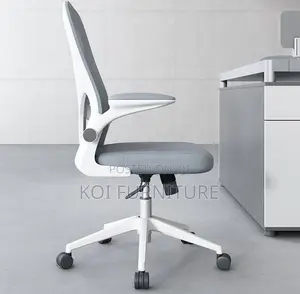Office Chairs; Mid Backrest Orthopedic Office Fabric Breathable Chairs