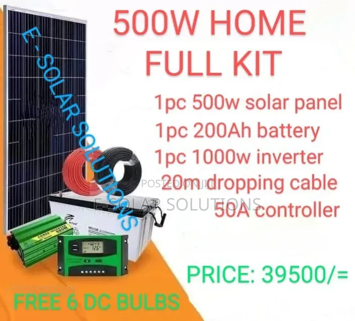 500watts Solar System Kit