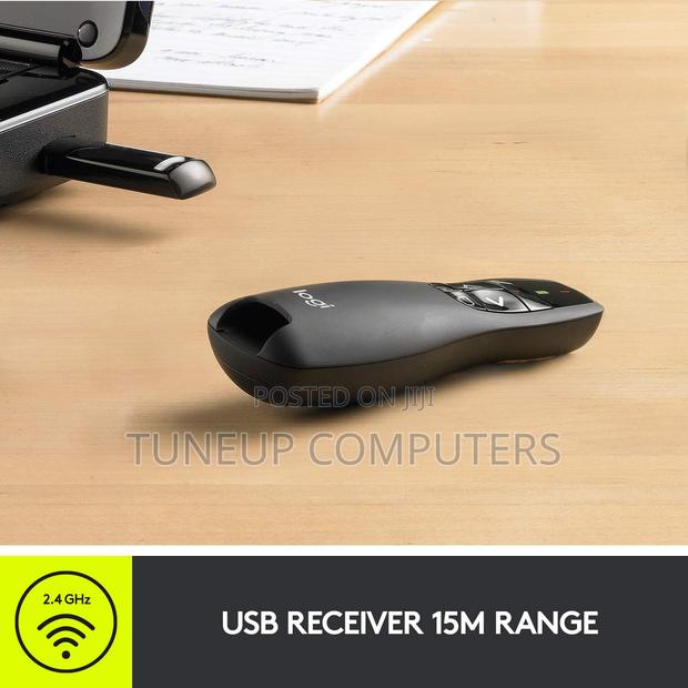 Logitech R400 Wireless Presenter - Black - 910-001356 - thumbnail 2
