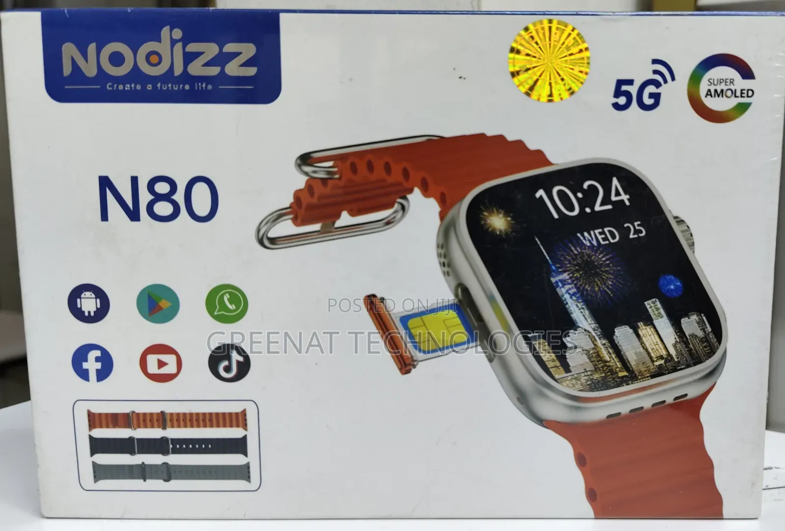 Nodizz N80 5g Smart Watch 4g Ram 64g