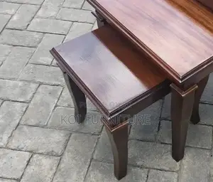 Coffee Table; Mahogany Nesting Coffee Table Set of 3