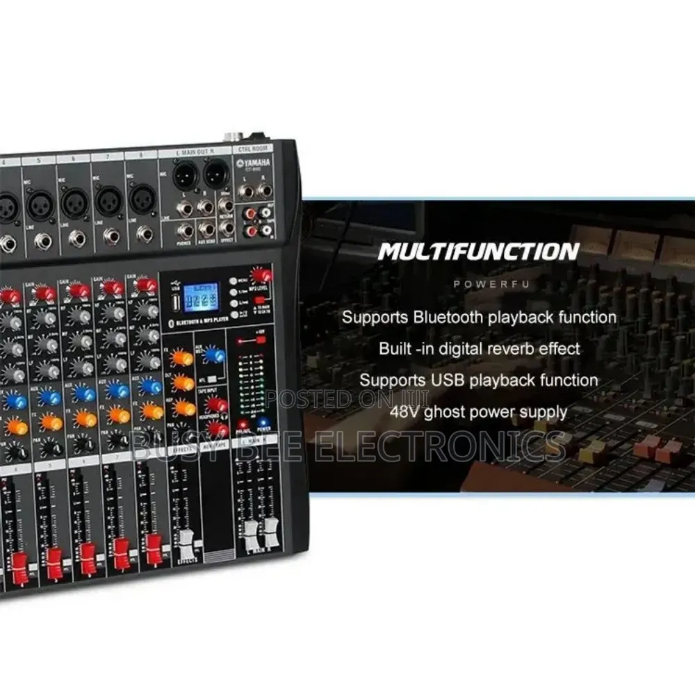 Ct-120s Professional 12-Channel Usb Audio Mixer