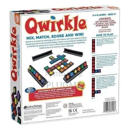 Qwirkle 
 Colorful Tile Game – Match Tiles by Color or Shape