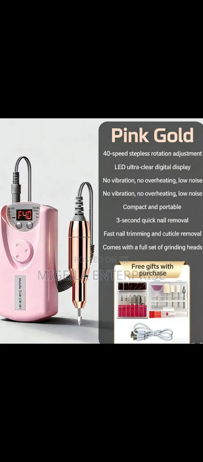 Nail Driller Rechargeable
