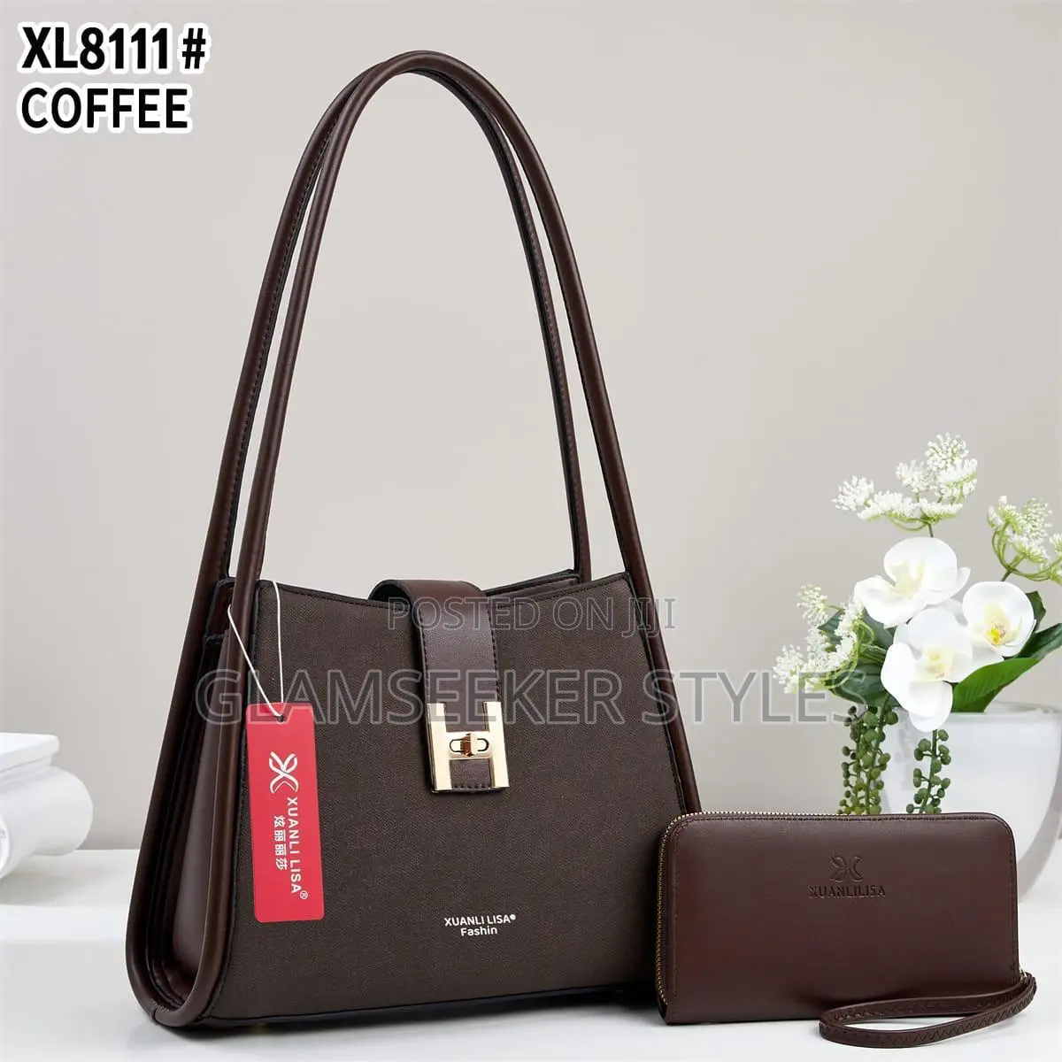 Imported Luxe Tote Bag With Matching Wallet – Multiple Colours
