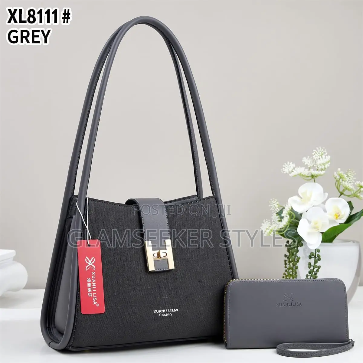 Imported Luxe Tote Bag With Matching Wallet – Multiple Colours