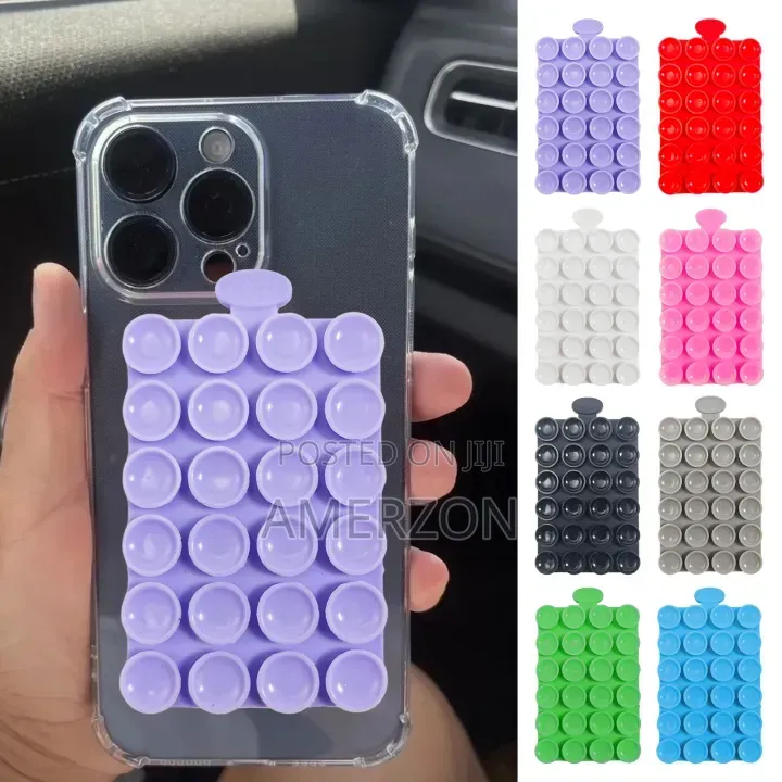 Silicone Phone Holder 24-Suction Cup