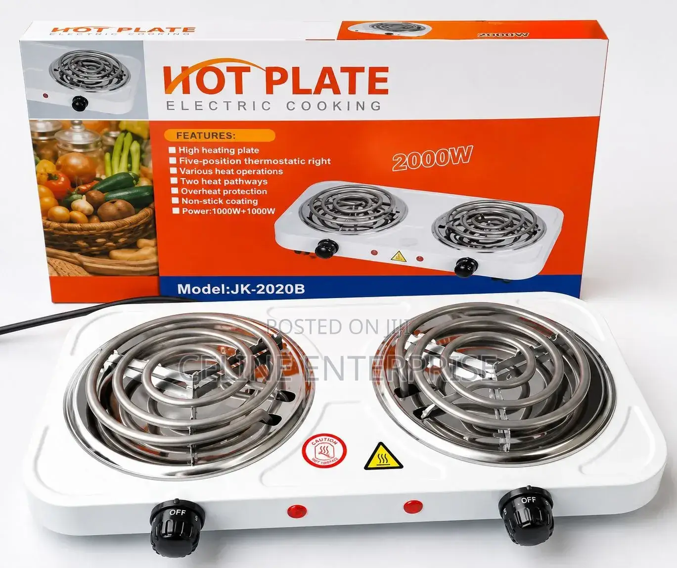 3 Pin Double Hot Oplate