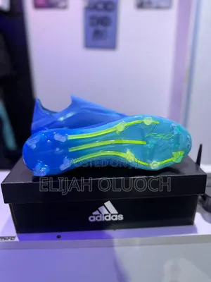 Adidas F50 Fg Laceless Ray Blue and Yellow Football Boots