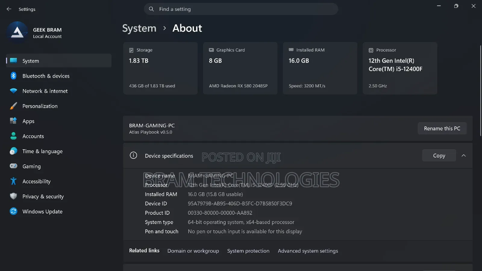 Desktop Computer 16GB Intel Core i5 HDD+SSD 2T