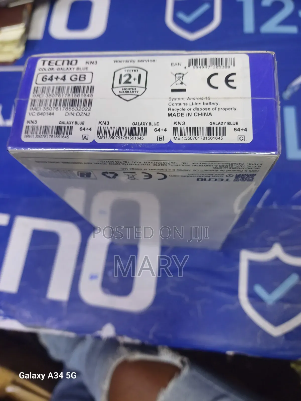 New Tecno Pop 20 64 GB Blue