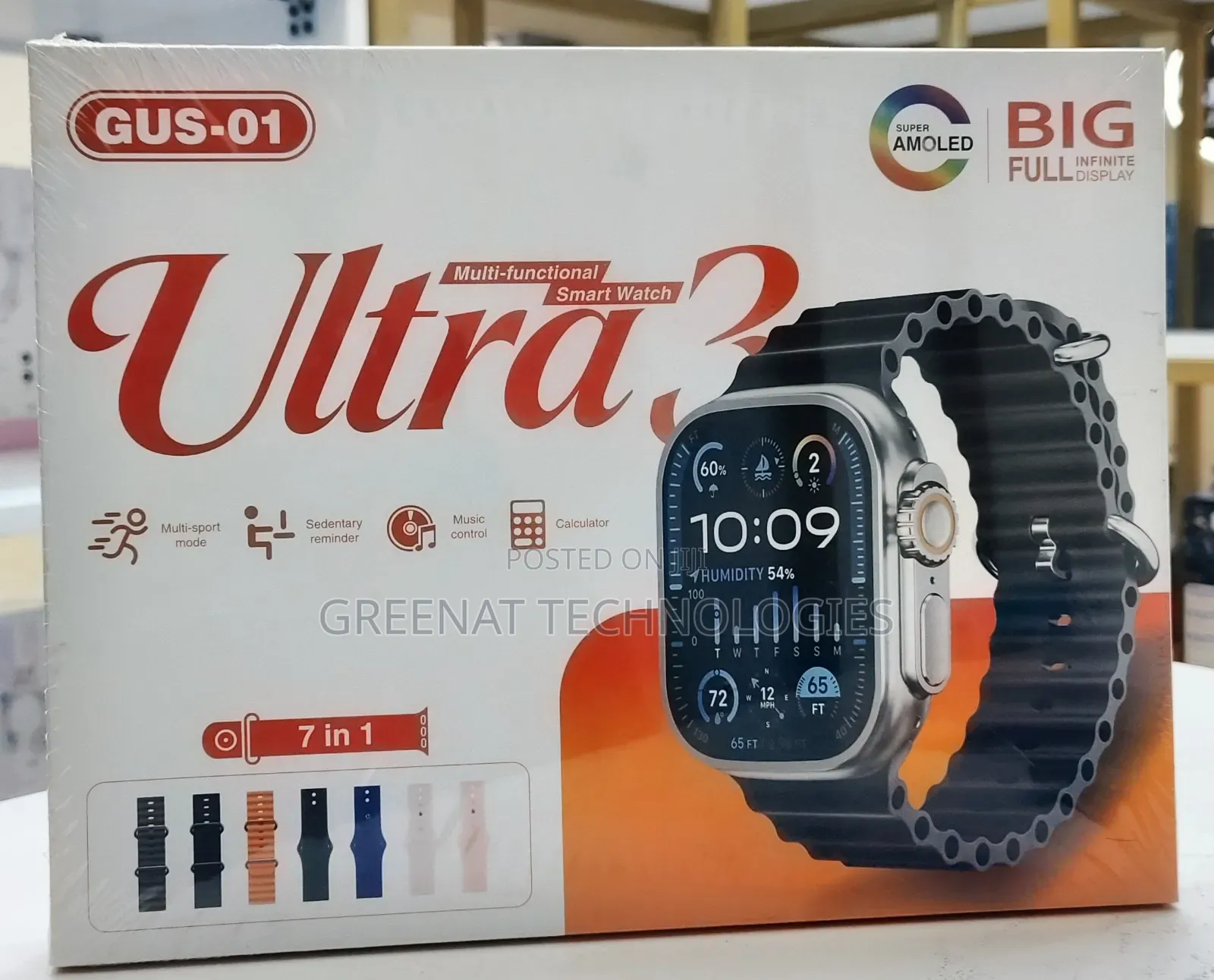 Ultra 3 Smart Watch 7in1 Gus-02