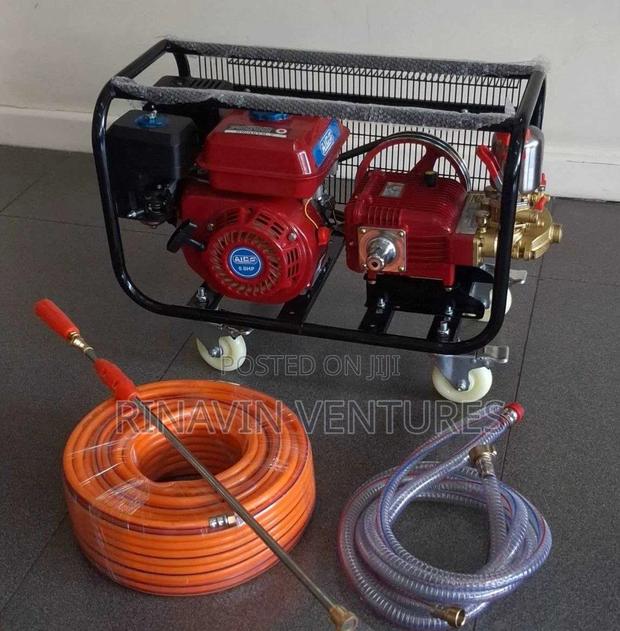 Aico Japan Trolley Sprayer Petrol 8hp Engine With Hose Pipe