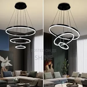 Modern 3 Ring Led Chandelier