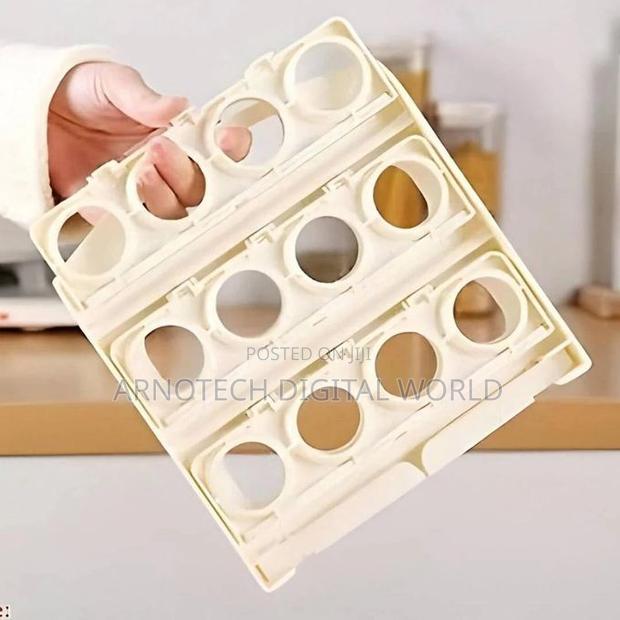 Folding Egg Storage Box - 24pc Space Saving Organizer - thumbnail 2