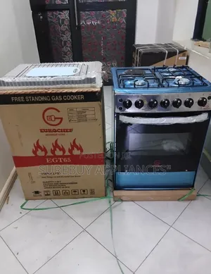 Eurochef 50x55 Free-Standing Cooker – 3 Gas Burners + 1 Hotplate