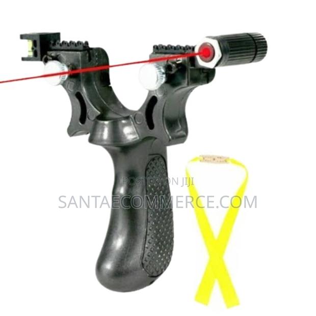 Hunting Catapult Laser Slingshot With Rubber Aim Point Target