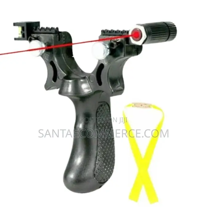 Hunting Catapult Laser Slingshot With Rubber Aim Point Target