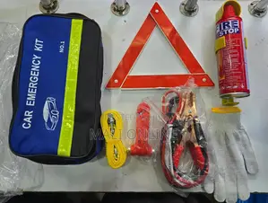 7-in-1 Car Emergency Kit Fire Extinguisher Tow Rope Jumper Cables