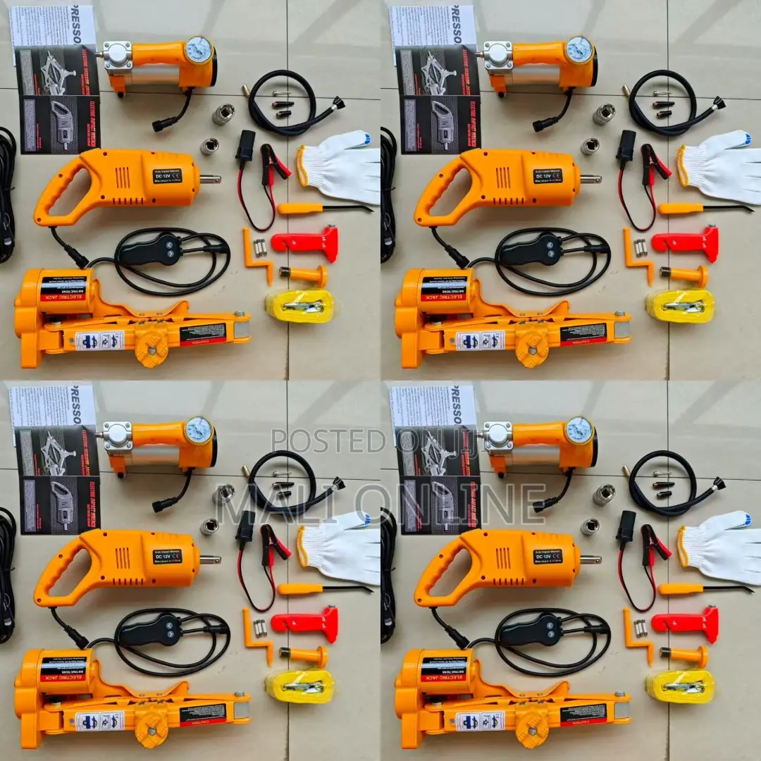 3t Electric Car Jack Kit 12v Roadside Emergency Tool Kit