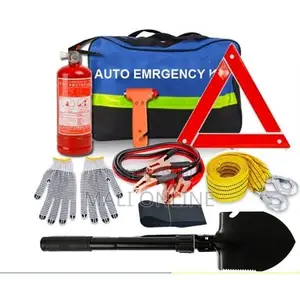 9pc Car Emergency Kit Fire Extinguisher Roadside Safety Kit