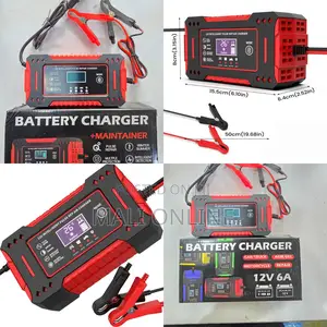 6a Battery Charger Pulse Repair LCD Smart Charger Lead Acid 12v 24v