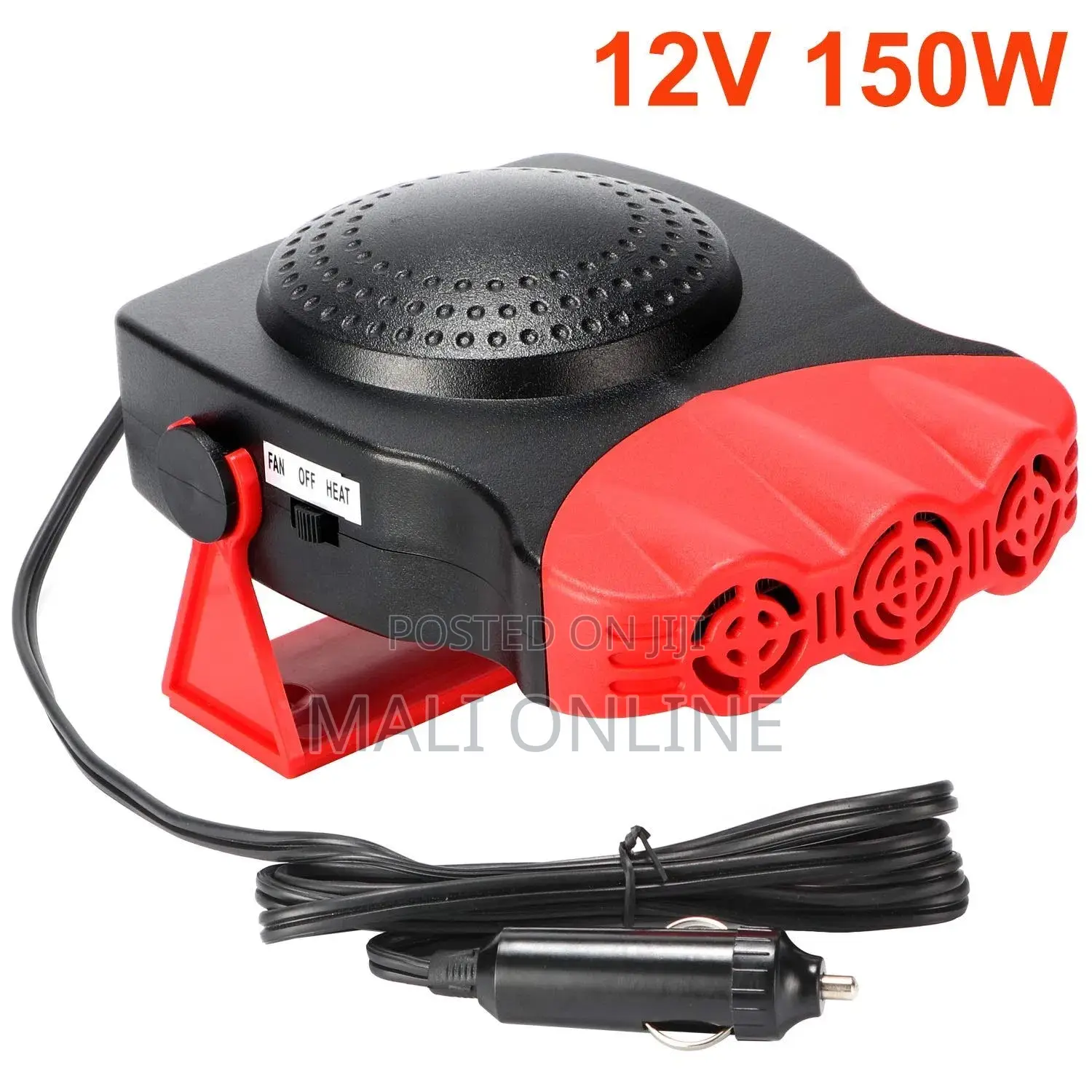 150w Car Heater Defroster Windshield Defogger Cooler Fan 3-Head