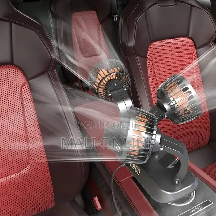 3 Heads Usb Car Fan 3-Speed Vehicle Fan