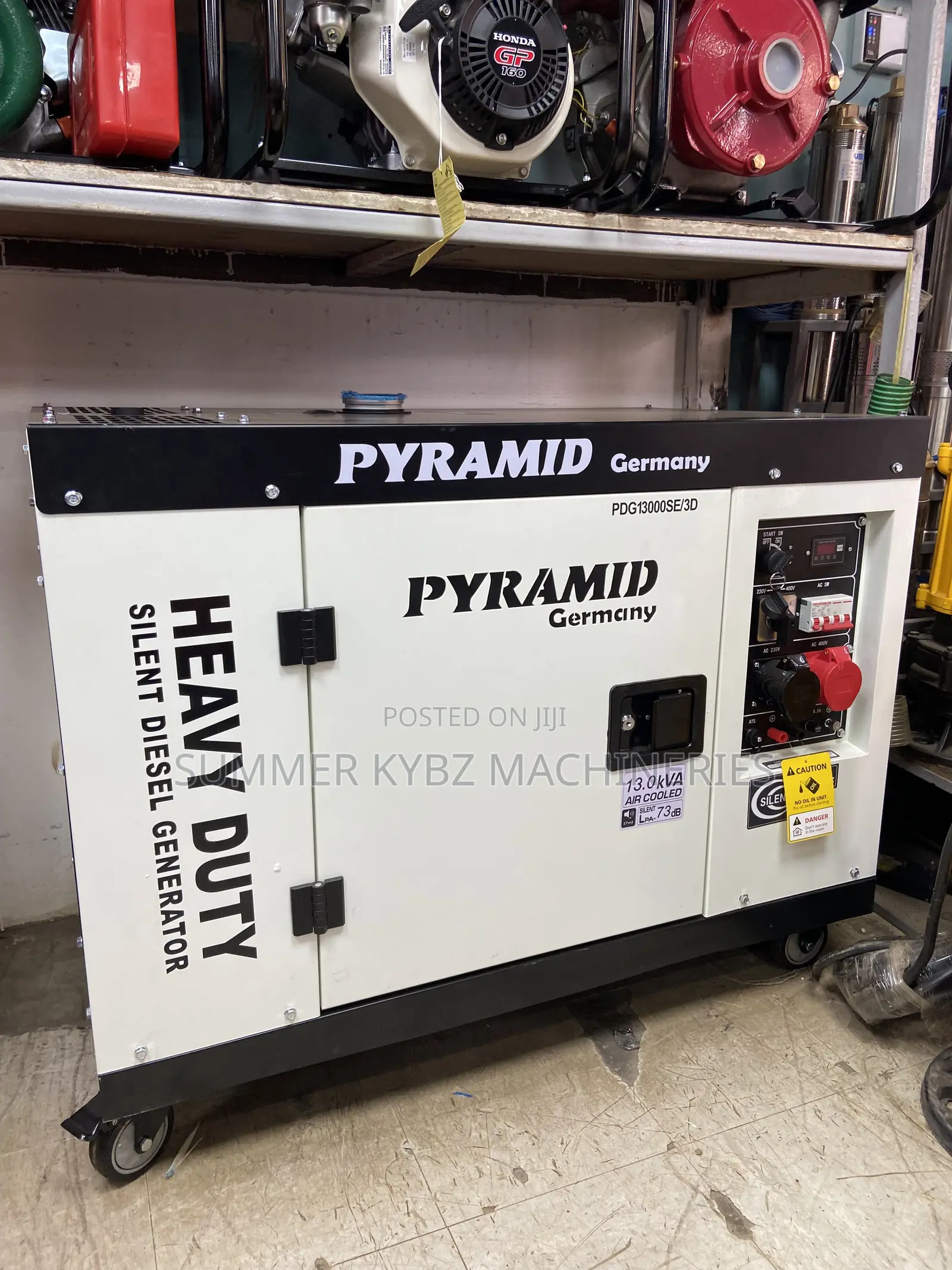 Pyramid Germany Pdg13000se/3d /, Heavy-Duty Diesel Generator