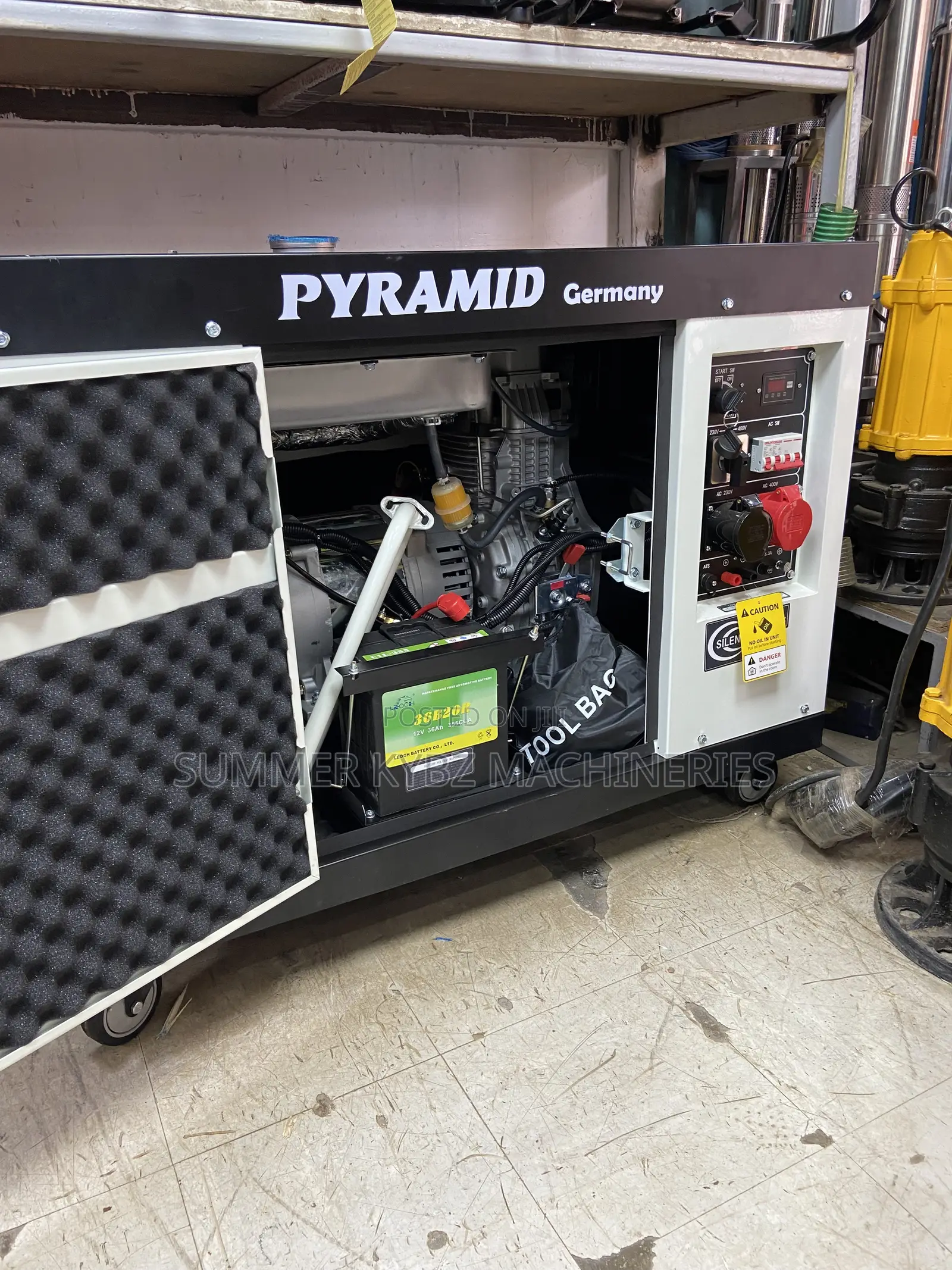 Pyramid Germany Pdg13000se/3d /, Heavy-Duty Diesel Generator