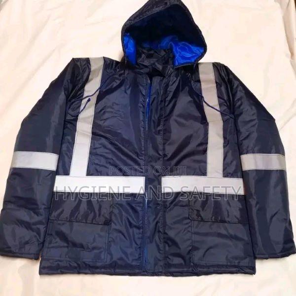 Navy Blue Quilted Bomber Jacket