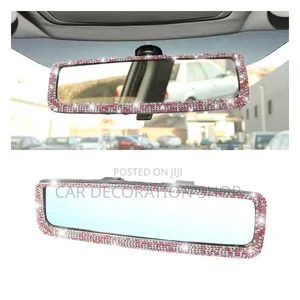 Rhinestone Decorated Rearview Mirror