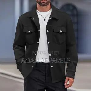 Men's Casual Sports Business Fleece Jacket for Spring Canvas
