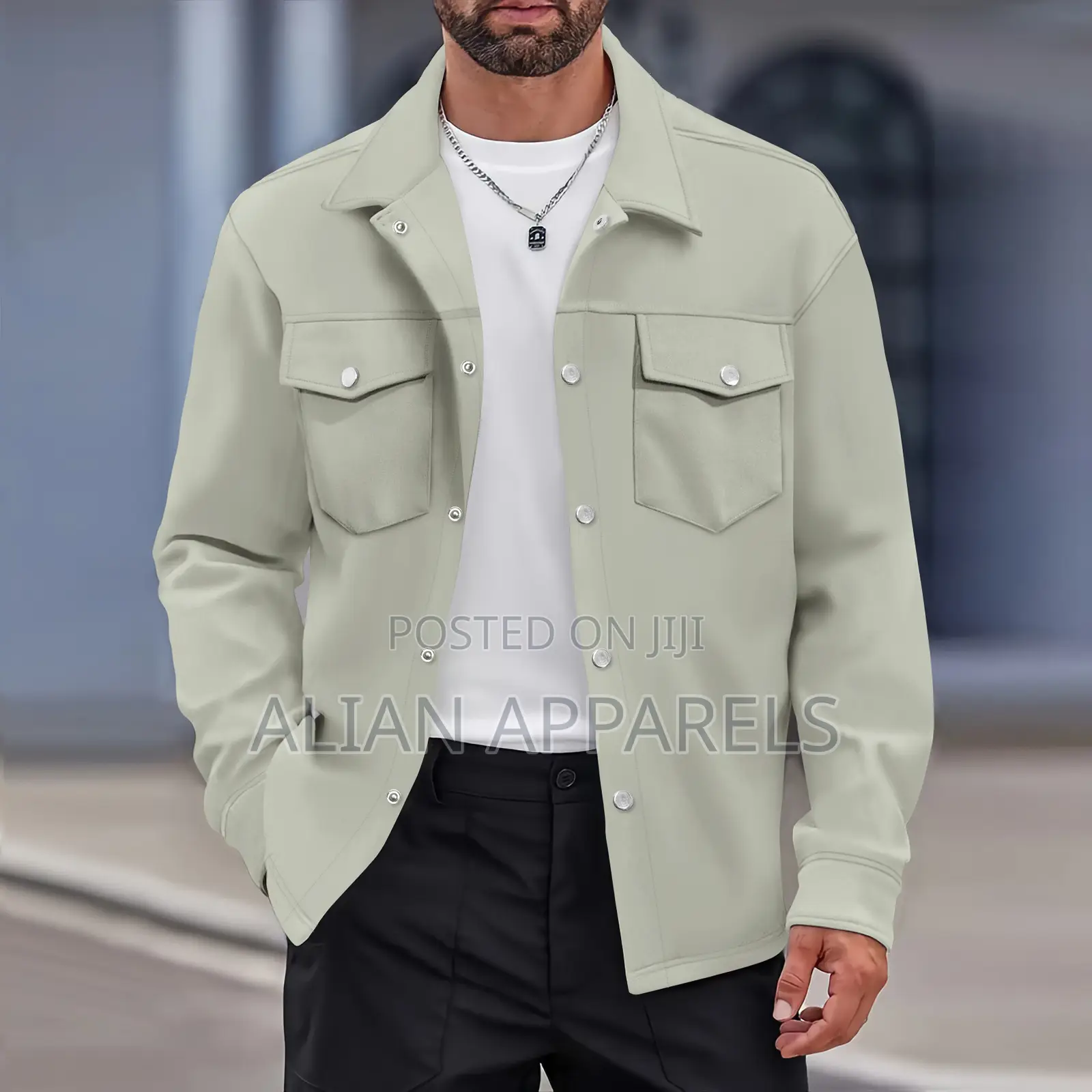 Men's Casual Sports Business Fleece Jacket for Spring Canvas