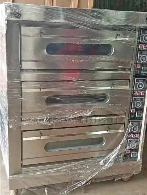 Long Lasting 3deck 6trays Electric Oven