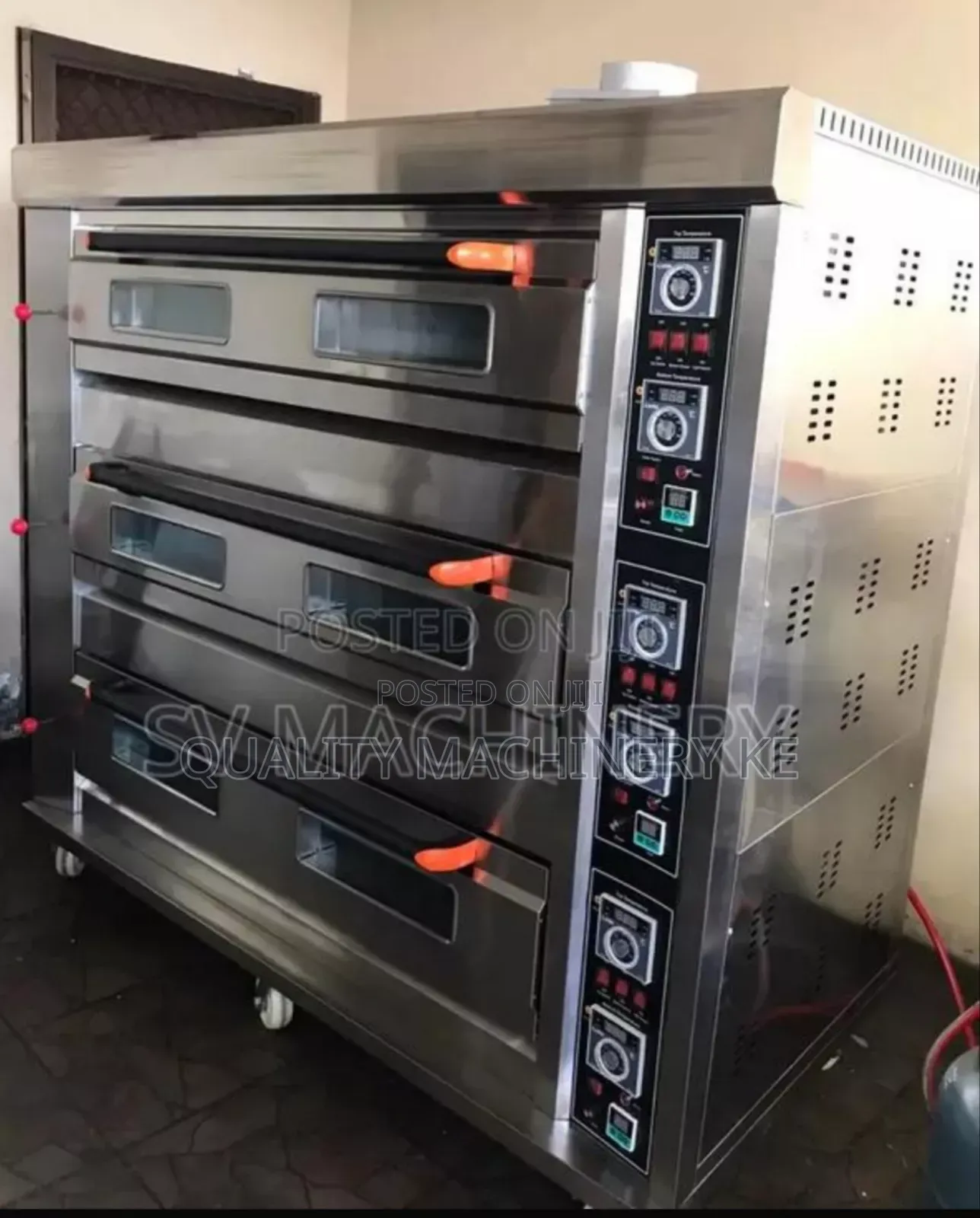 Stainless Steel 3deck 9 Trays Electric Industrial Oven