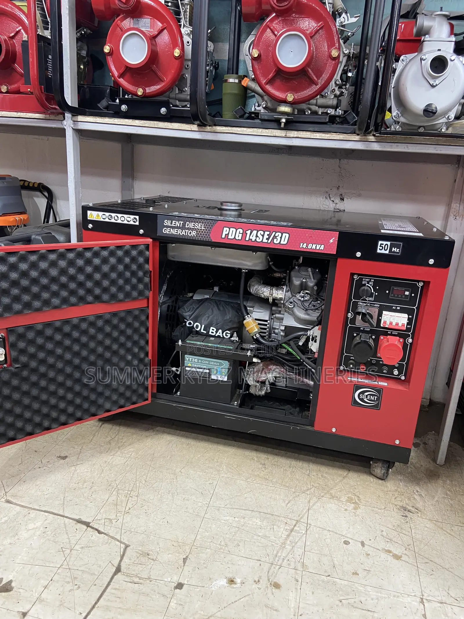 Pyramid Germany Pdg14se/3d Silent Diesel Generator 14kva