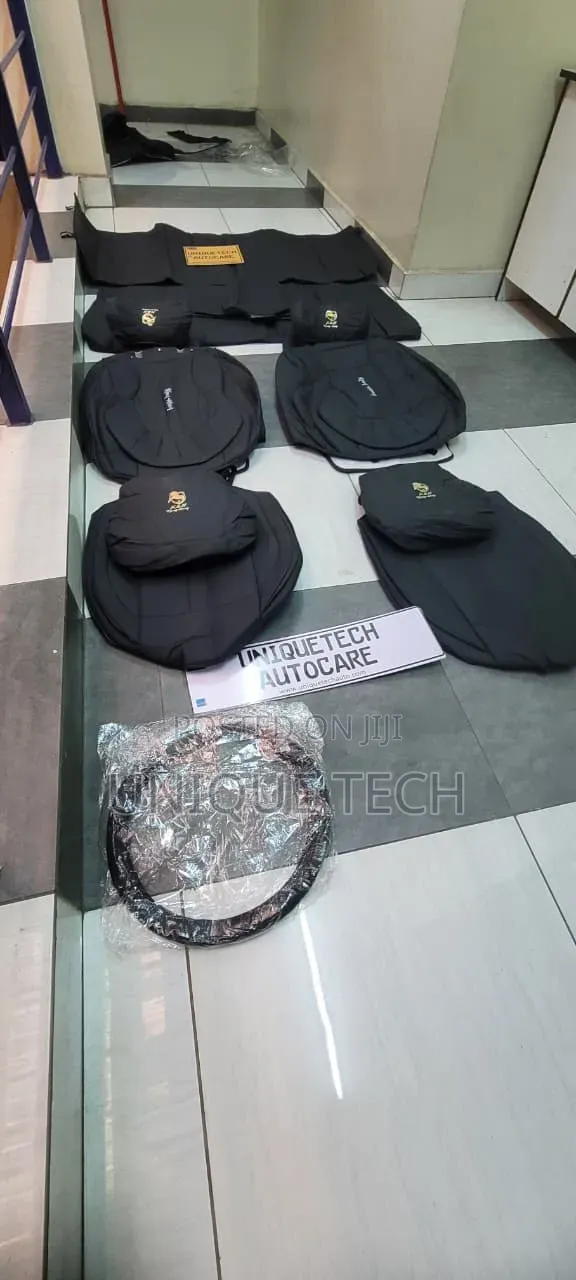 5seater Ferrari Car Seat Cover Set Leather