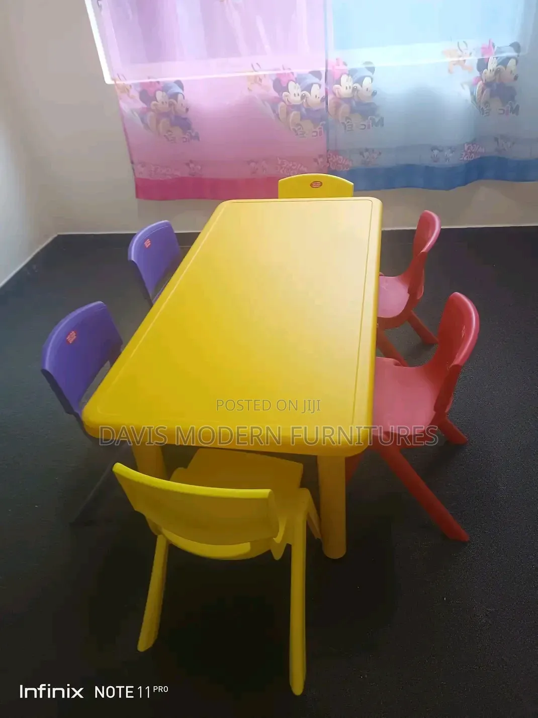 Bright Kid's Plastic Table and Chairs