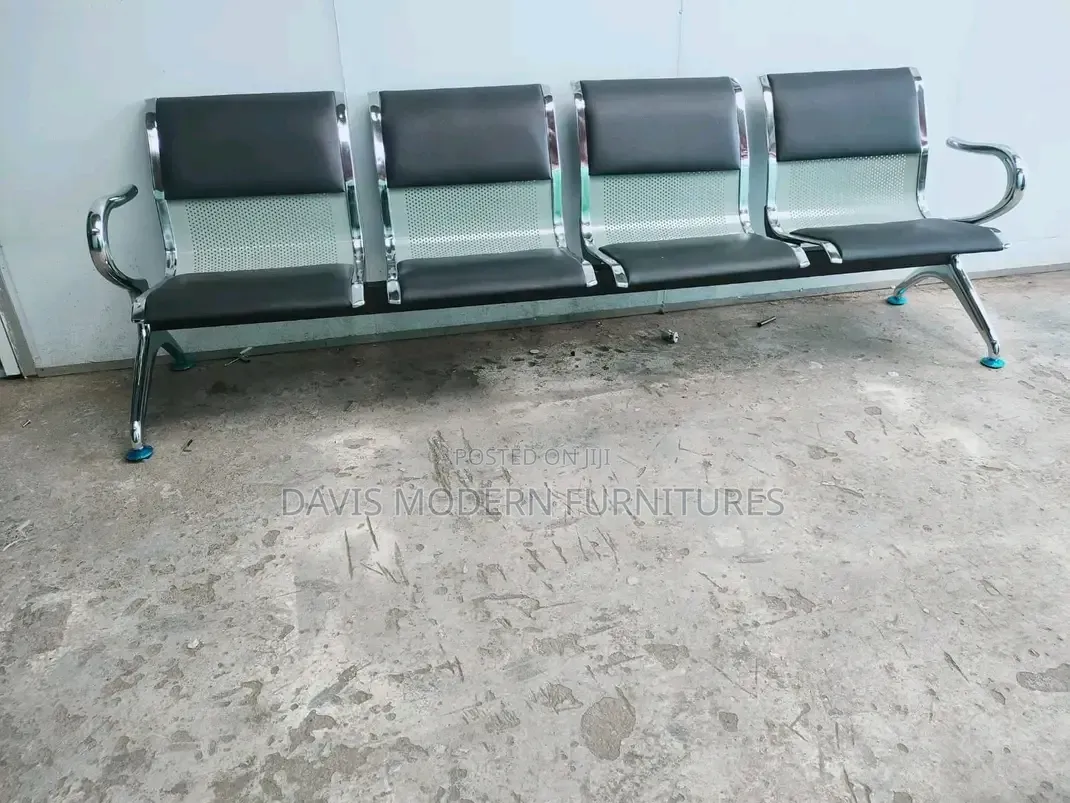 Four 4-Person Airport Waiting Bench
