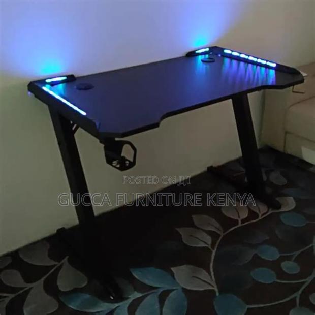 Gaming Desk With Led Lights - thumbnail 4