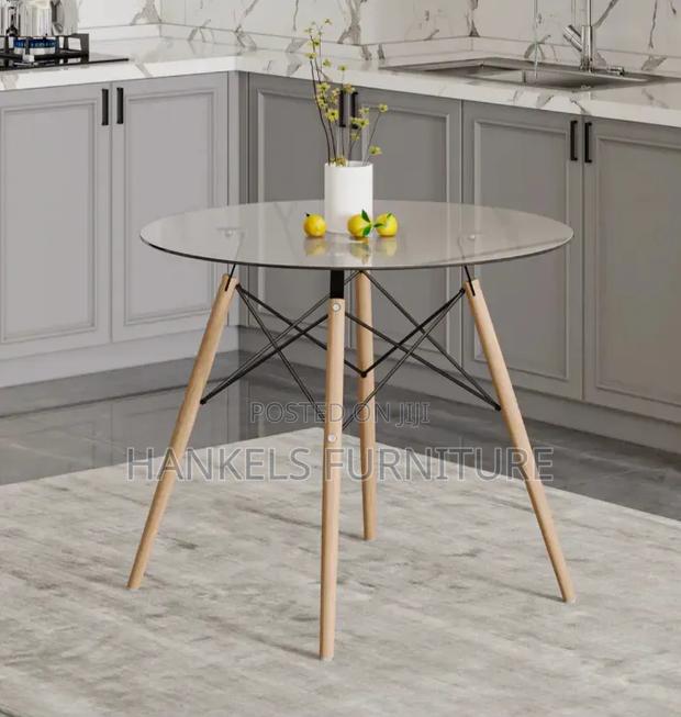 Round Glass Top Table