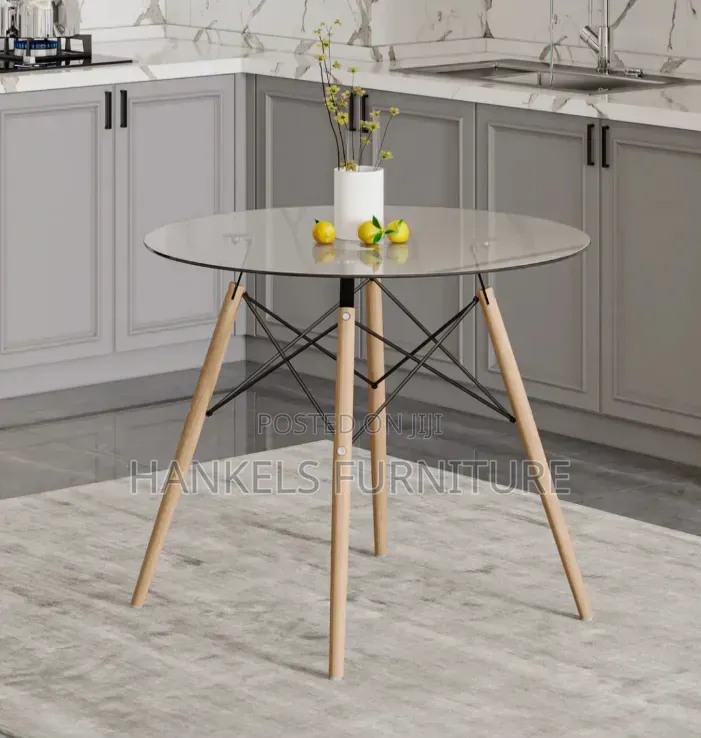 Round Glass Top Table