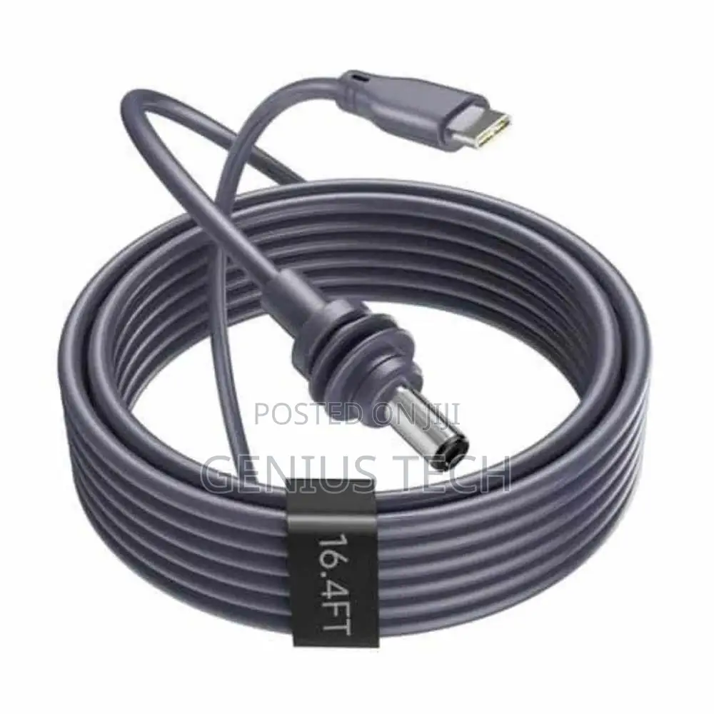 Type-c To Dc Power Cable (5m) – Usb-c To Dc Barrel Connector