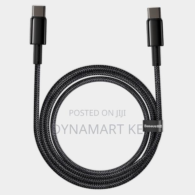 Baseus Usb Type C to C Cable 100w 2m 480mbps With E-Marker Chip