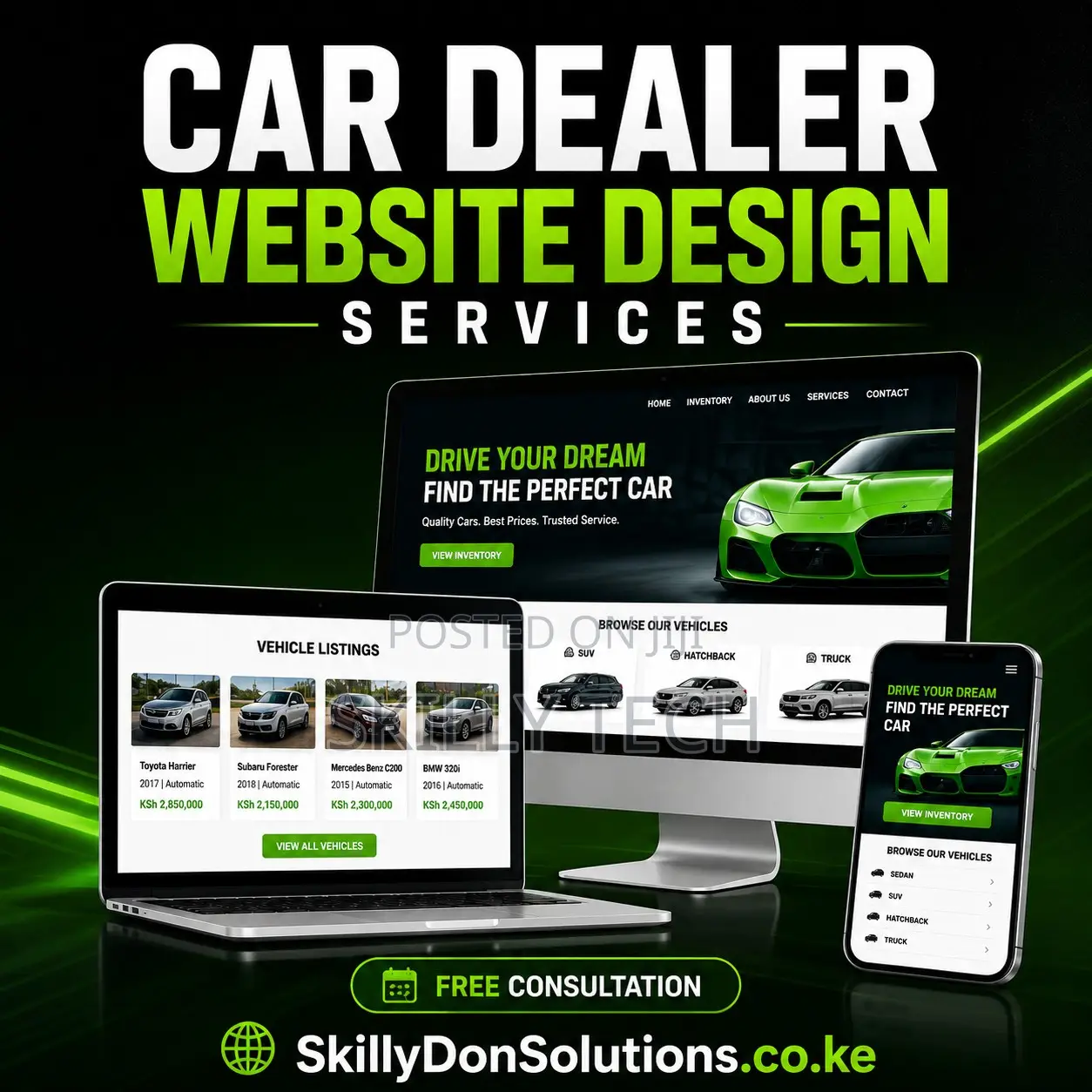 Car Sales Rental Website Design Services