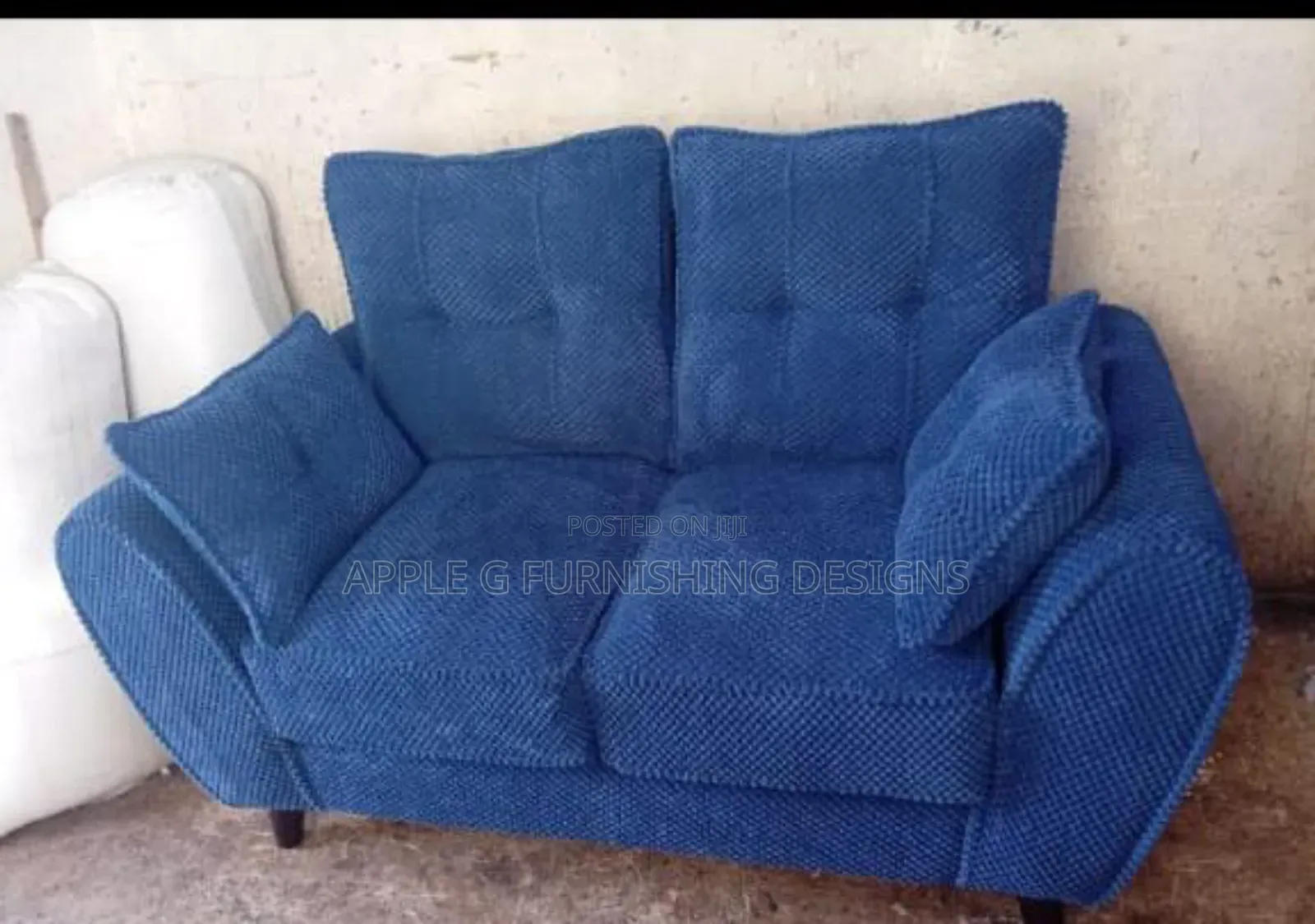 Blue 2 Seater Sofa